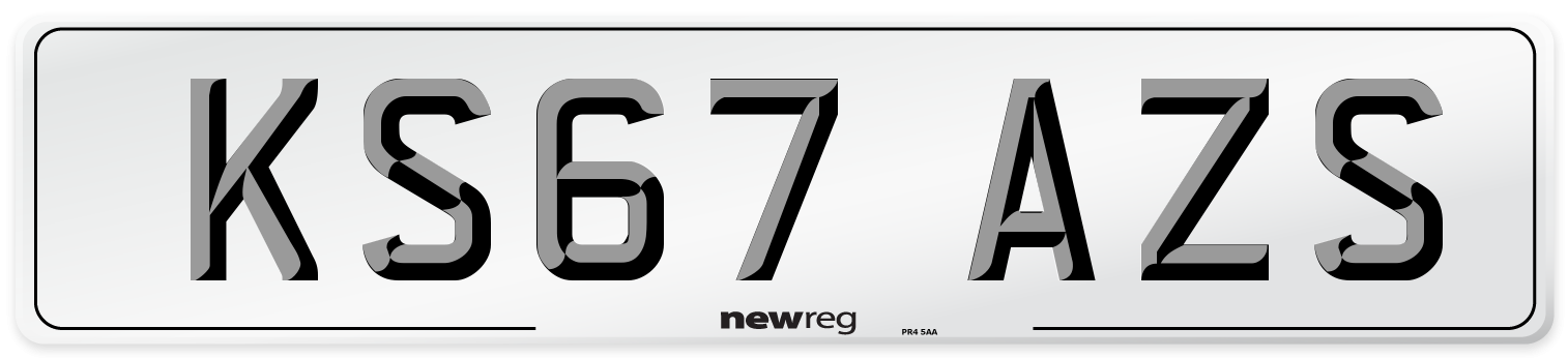 KS67 AZS Number Plate from New Reg
